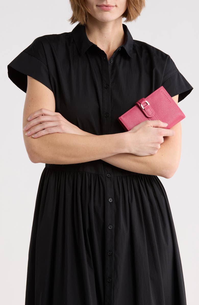 Longchamp Le Foulonné Wallet, Alternate, color, Pink