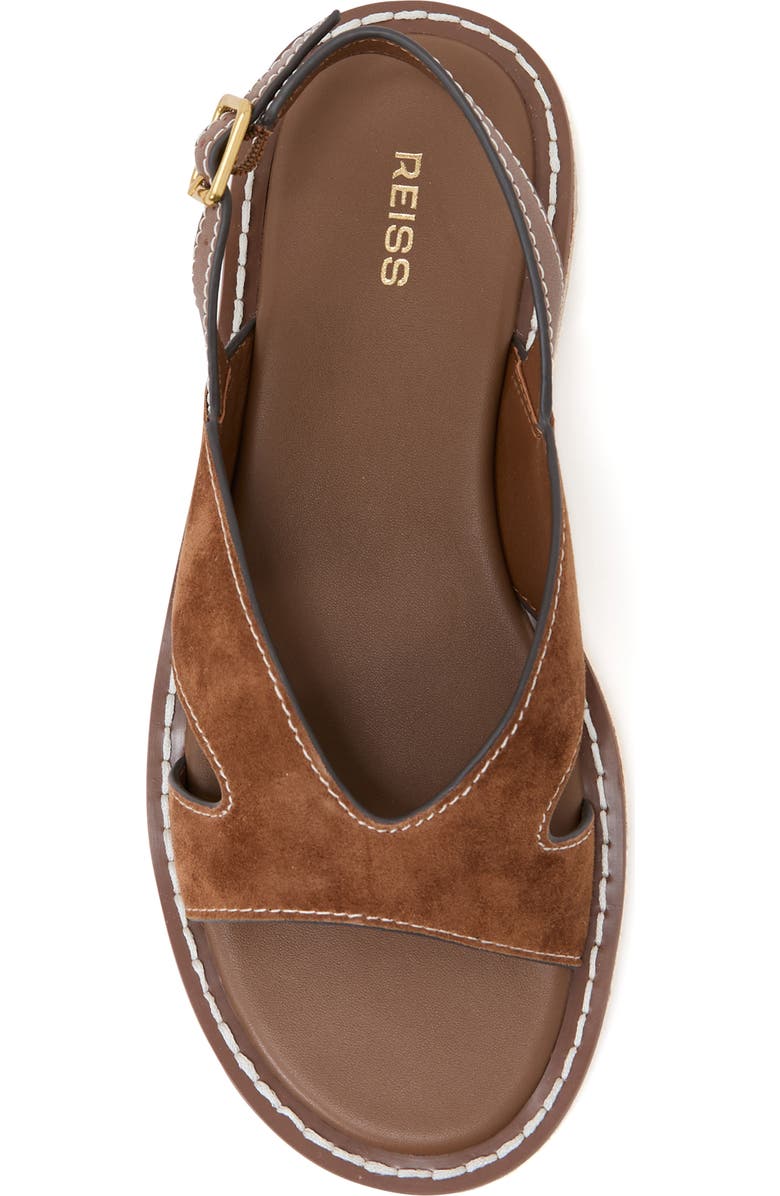 Reiss Rhia Espadrille Slingback Sandal, Alternate, color, Tan