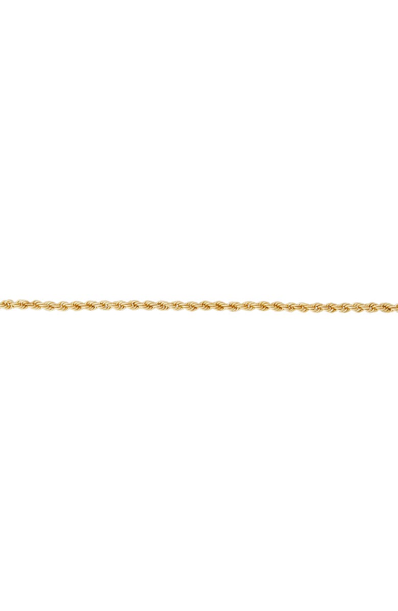 Frankie & Zoe 14K Gold Rope Chain Bracelet, Alternate, color, Yellow Gold