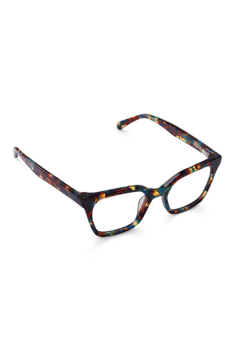 Overlook 50mm Cat Eye Reading Glasses, Alternate, color, TEAL / BROWN MOSAIC