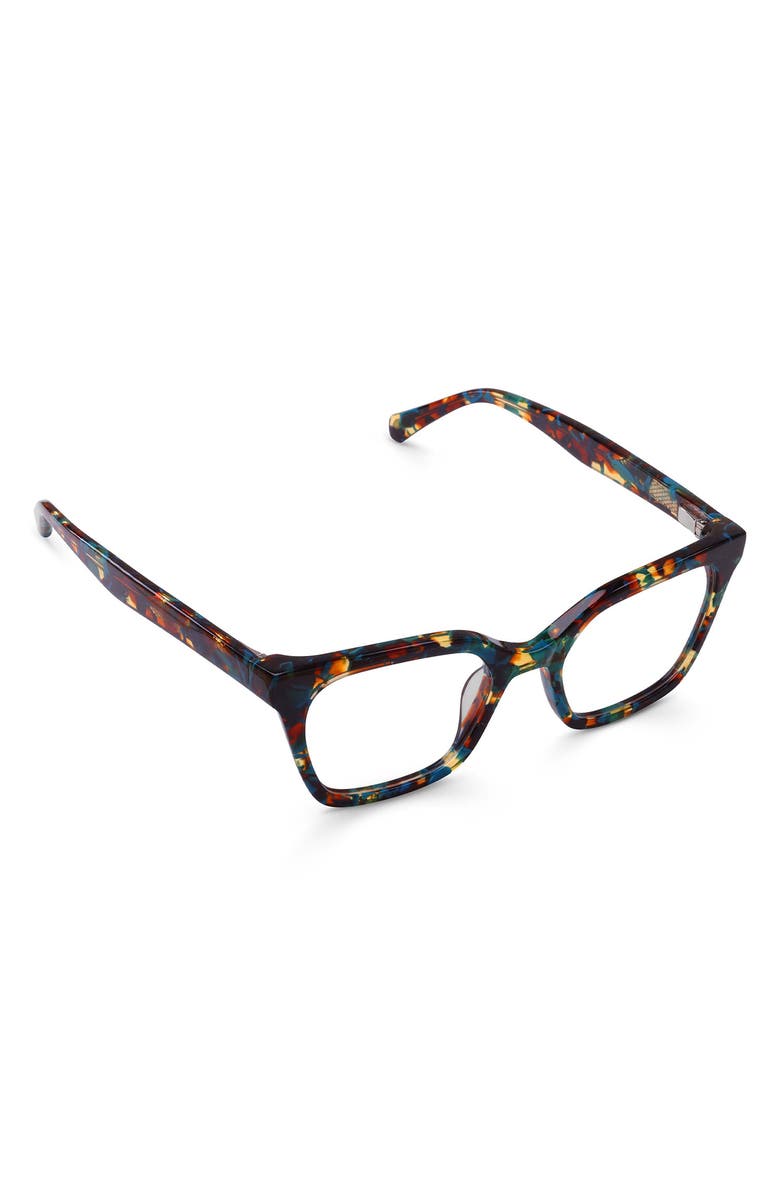 eyebobs Overlook 50mm Cat Eye Readers, Alternate, color, Teal / Brown Mosaic