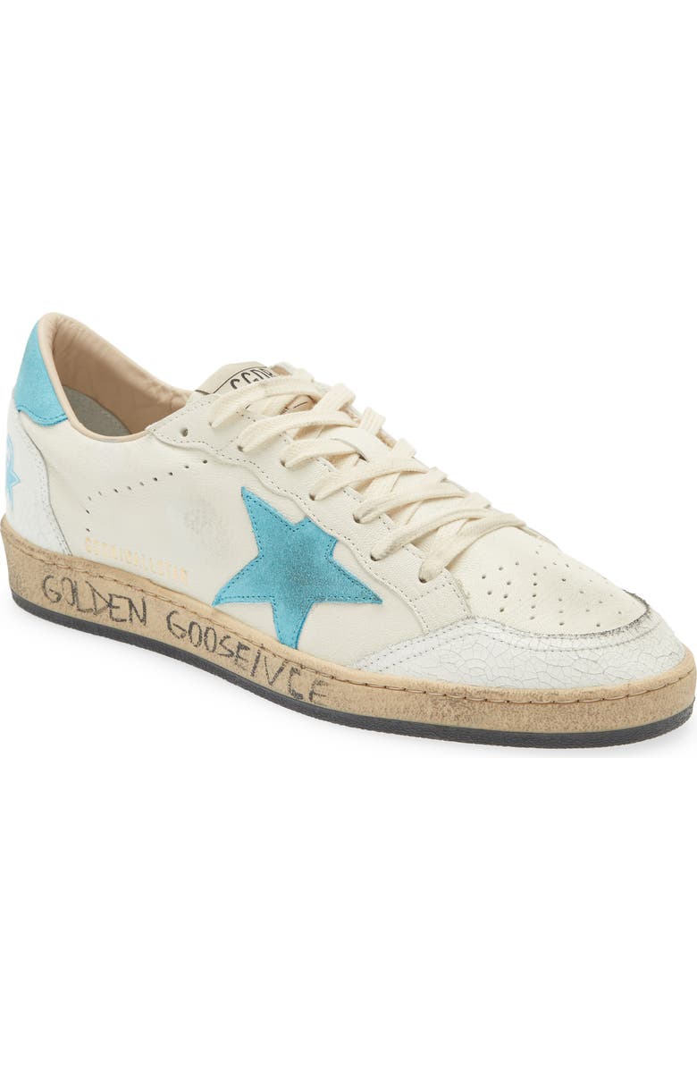 Golden Goose Ball Star Leather Low Top Sneaker, Main, color,