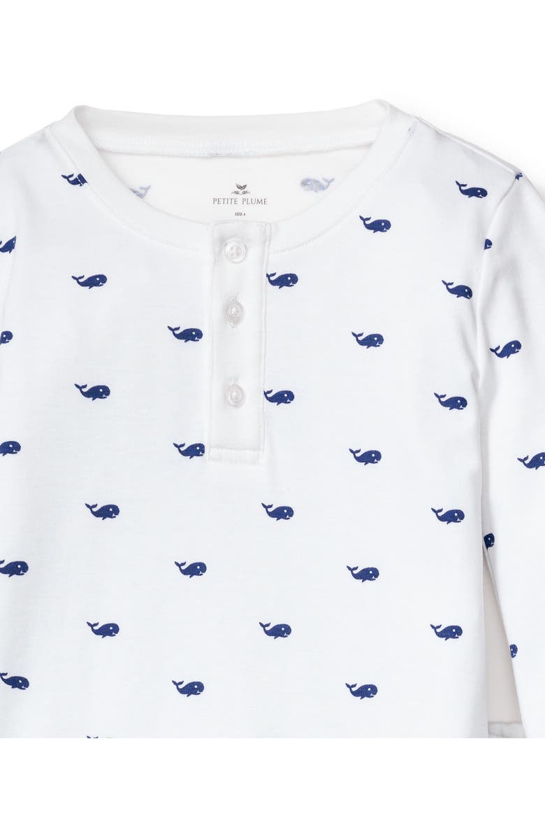 Petite Plume Kids' Print Fitted Two-Piece Pima Cotton Pajamas, Alternate, color, 