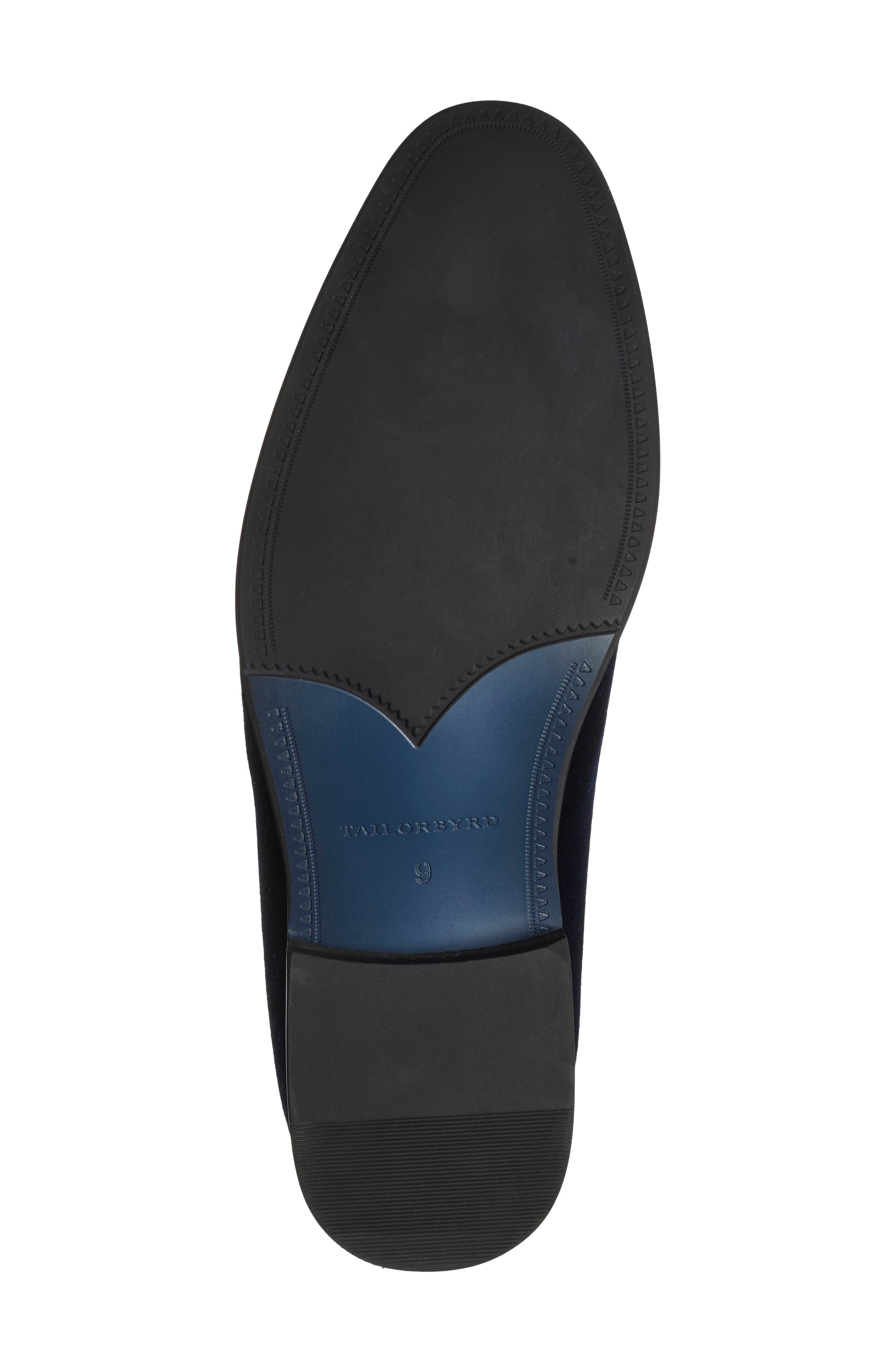 Frank Byrd Velvet Loafer, Alternate, color, NAVY