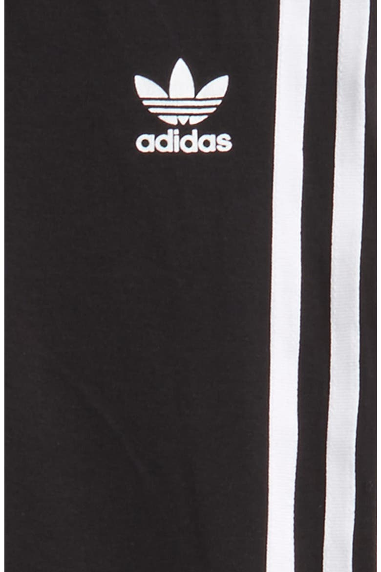 adidas 3-Stripes Leggings, Alternate, color, BLACK/ WHITE