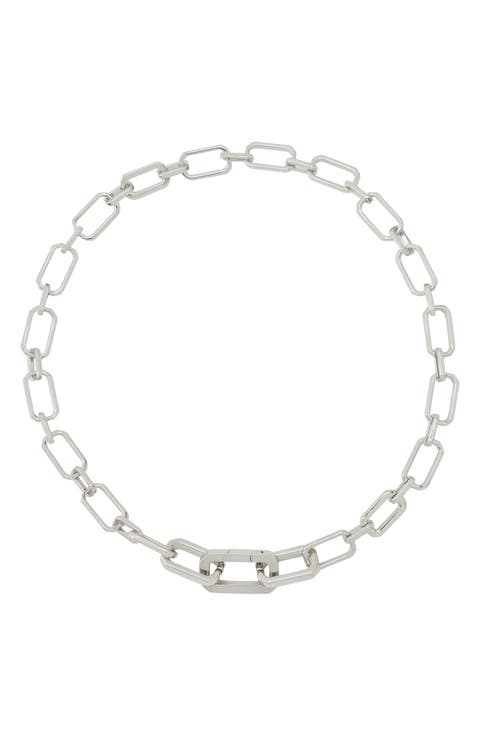 Geometric Chain Link Necklace