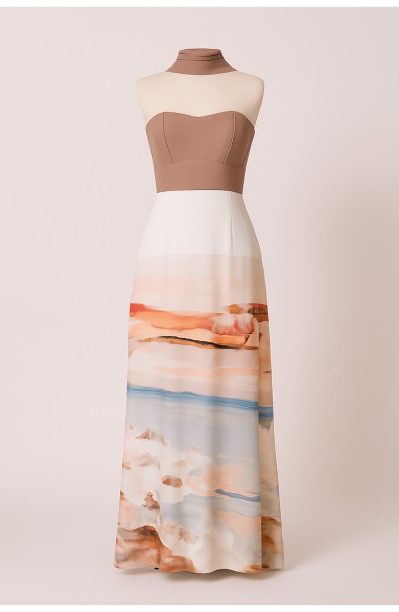 San Malo Bajareque Maxi Dress, Alternate, color, Brown