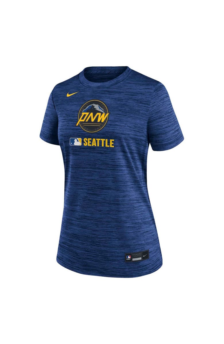 Nike Women's Nike Navy Seattle Mariners Authentic Collection City Connect Velocity Performance T-Shirt, Alternate, color, Navy