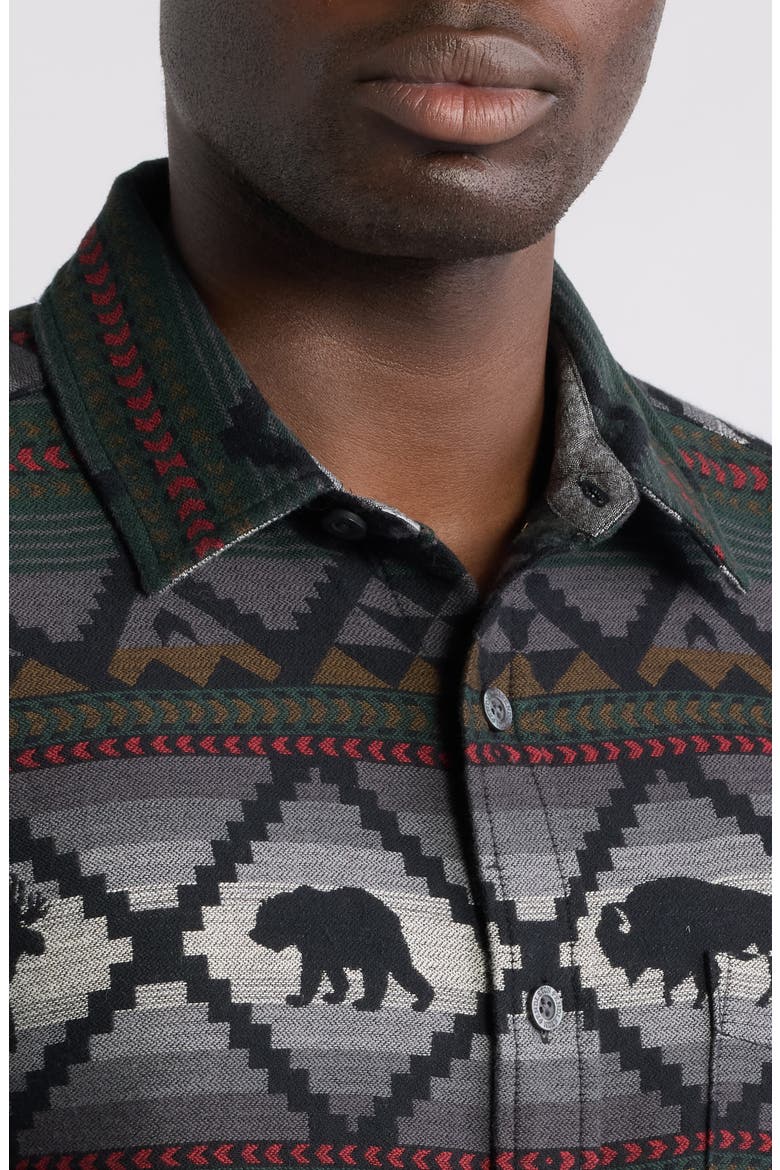 Marshall Chamois Shirt, Alternate, color, LOST TRAIL BLACK