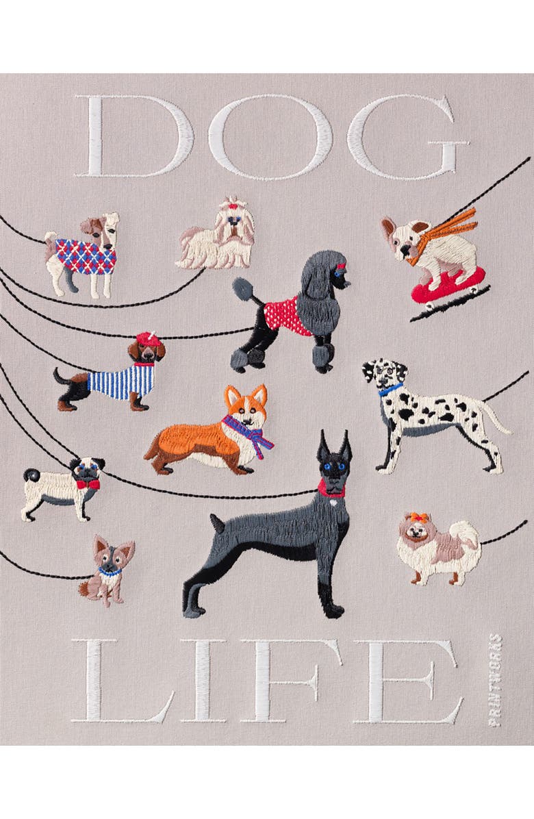 PRINTWORKS Dogs Embroidered Photo Album, Alternate, color, Beige Multi