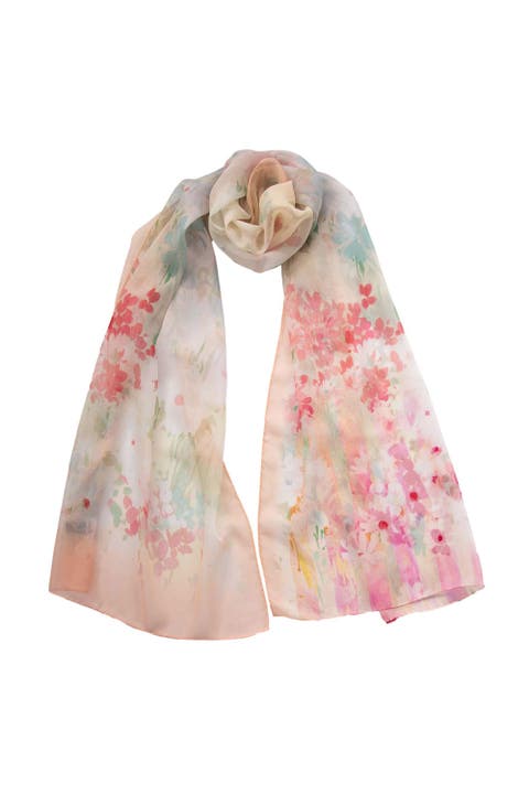 Meadow - Long Sheer Silk Scarf for Women