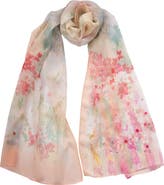 Elizabetta Meadow - Long Sheer Silk Scarf for Women