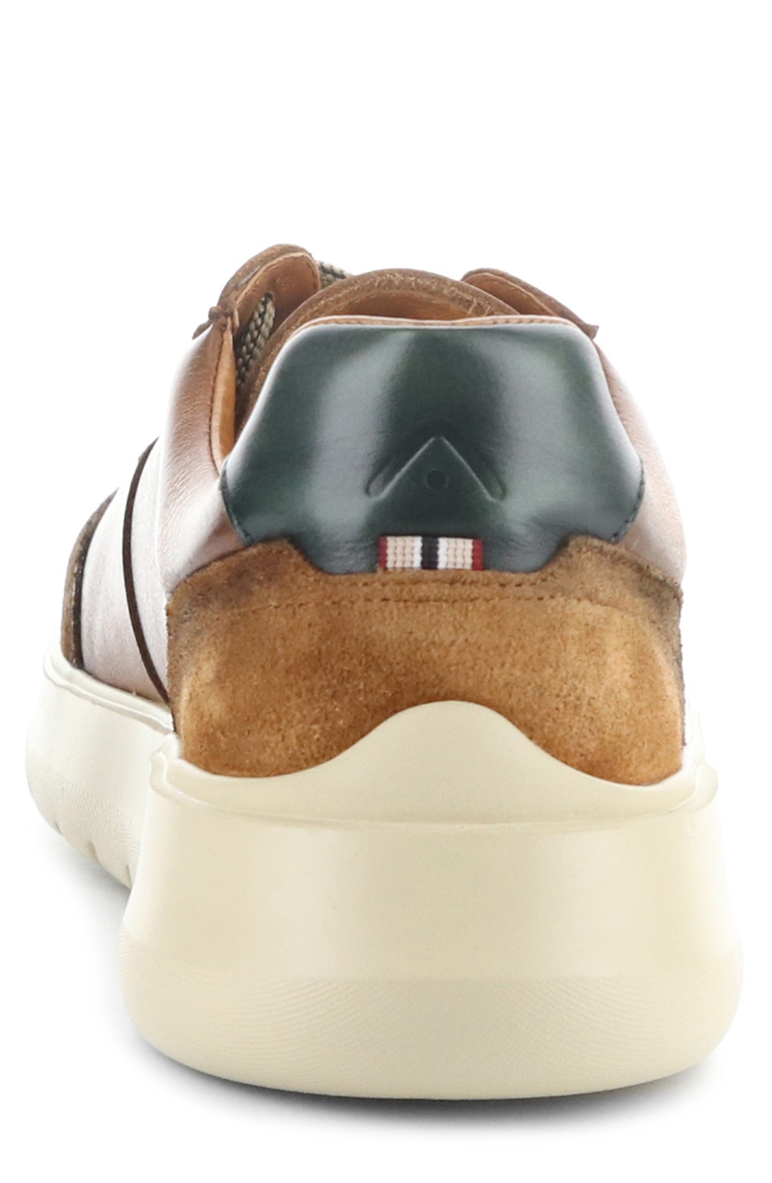 12981B Low Top Sneaker, Alternate, color, COGNAC/ BROWN LEATHER