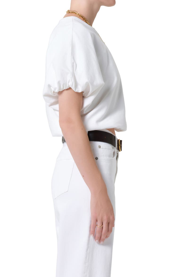 Gia Bubble Crop Top, Alternate, color, SOFT WHITE OFF WHITE