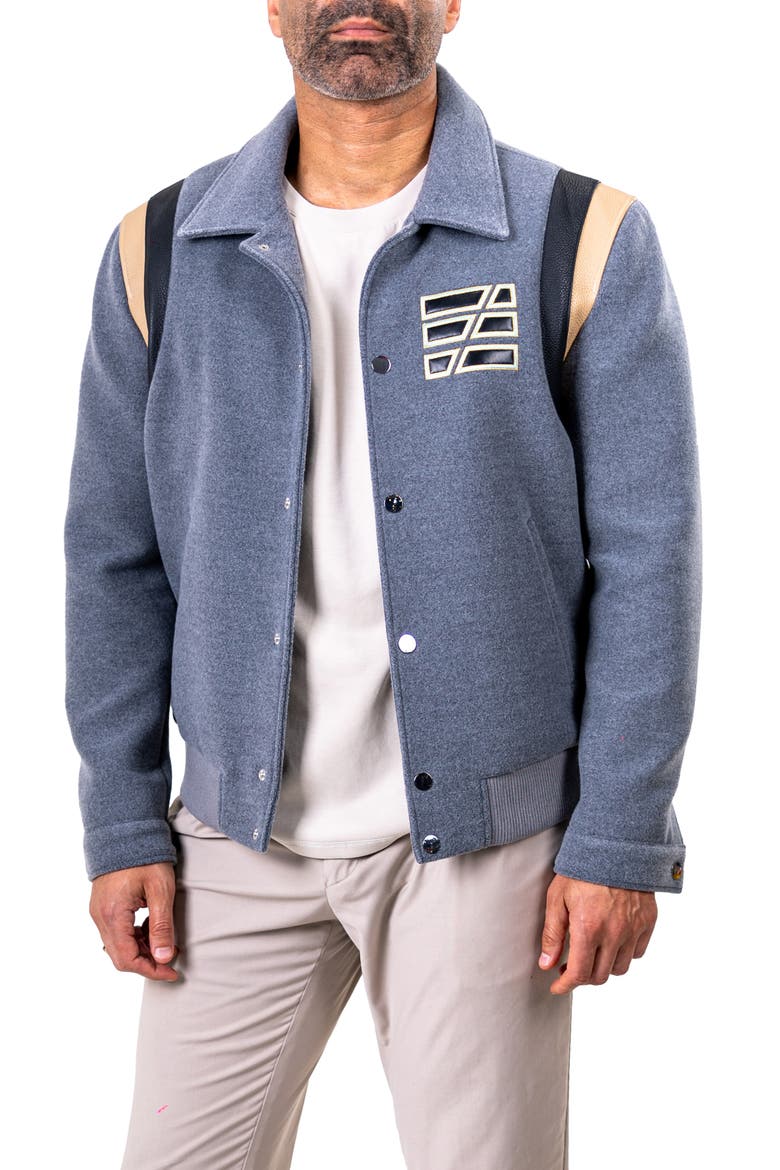 Ascension Mixed Media Jacket, Alternate, color, GREY