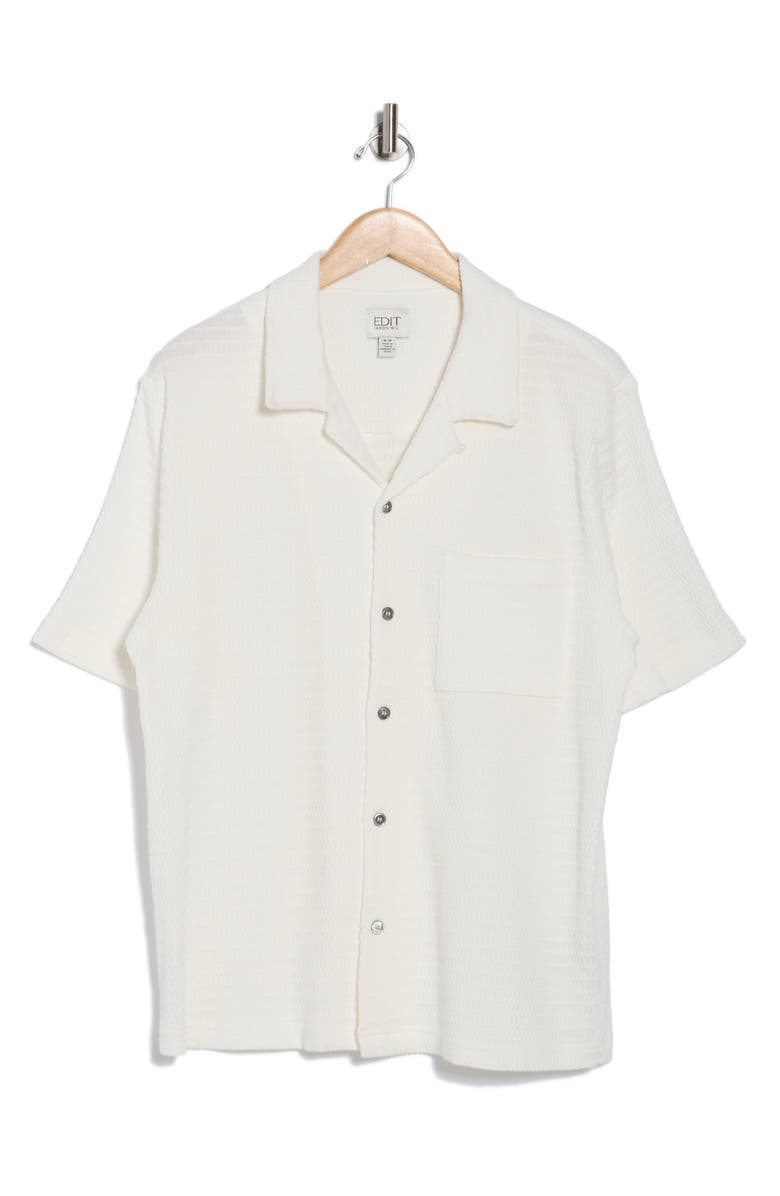 EDIT by JASON WU Cotton Blend Seersucker Camp Shirt, Alternate, color,