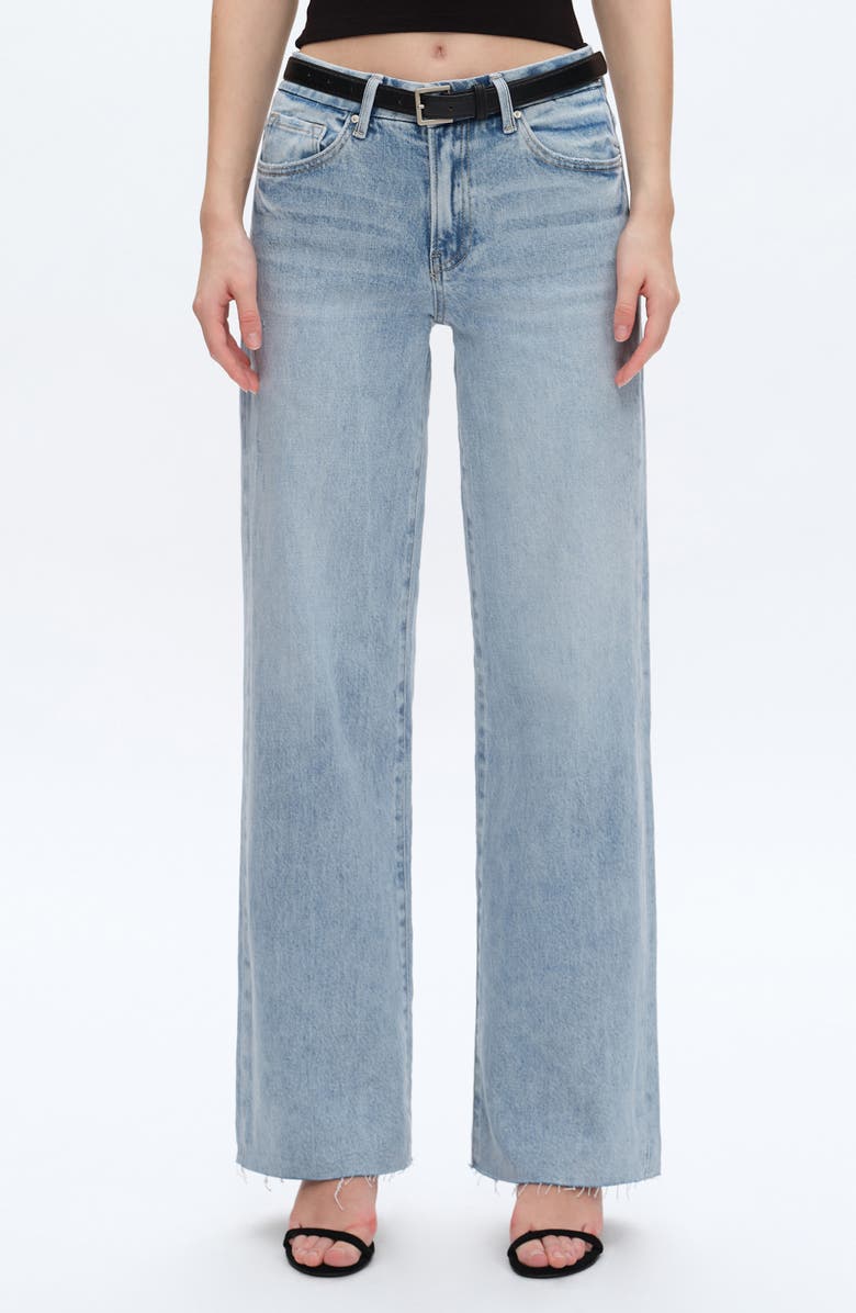 Bayeas Kala High Waist Wide Leg Jeans, Main, color, Sparkle