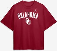 Jordan Brand Women's Jordan Brand  Crimson Oklahoma Sooners Arch Logo Boxy T-Shirt