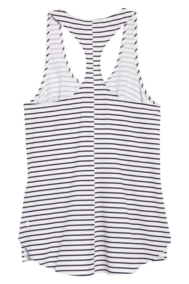 Getaway Stripe Tank Top, Alternate, color, WHITE