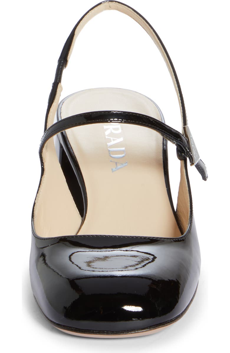 Prada Décoletté Logo Slingback Mary Jane Pump, Alternate, color,