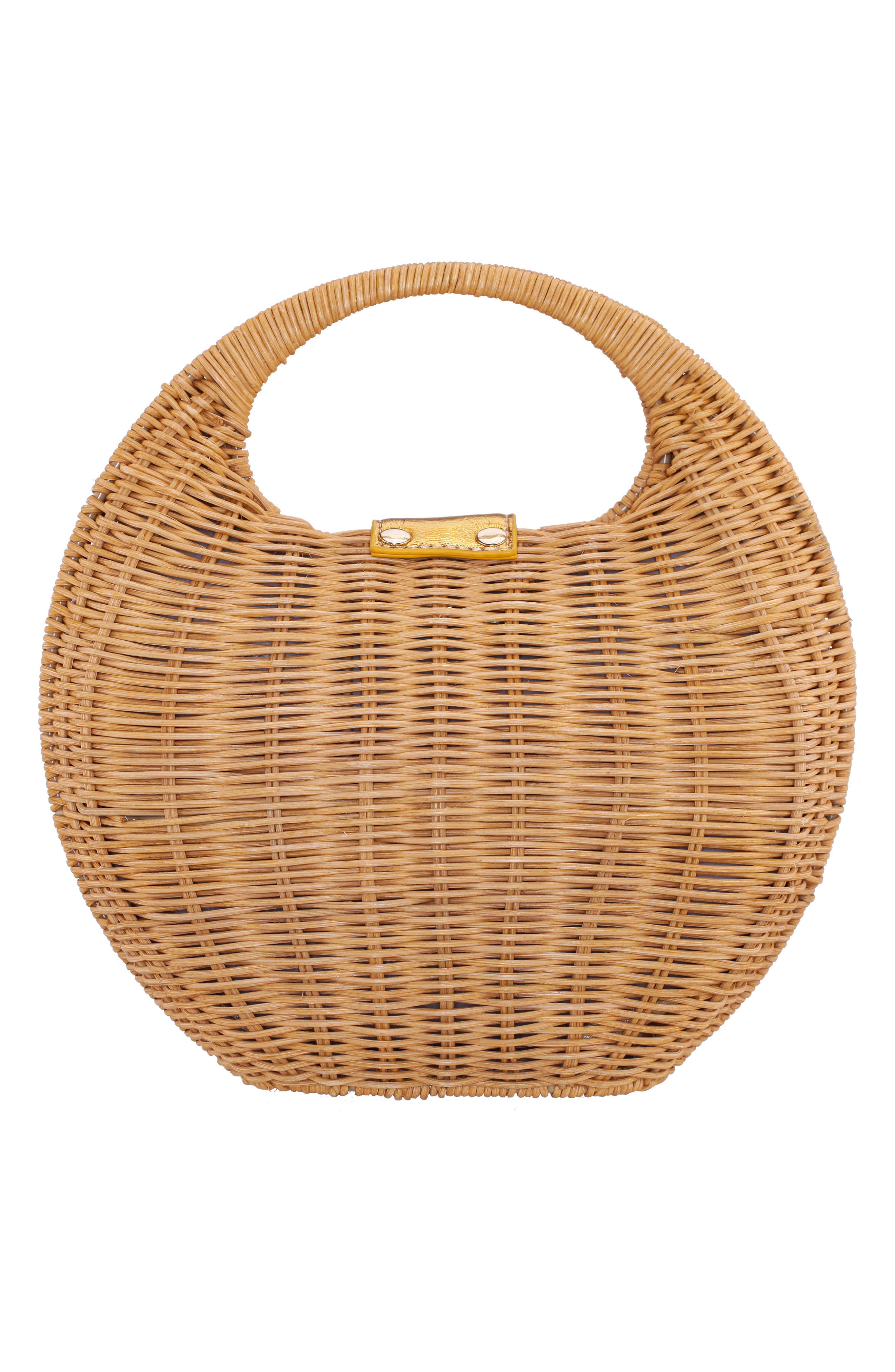 Kava Rattan Handbag, Alternate, color, DK NATURAL
