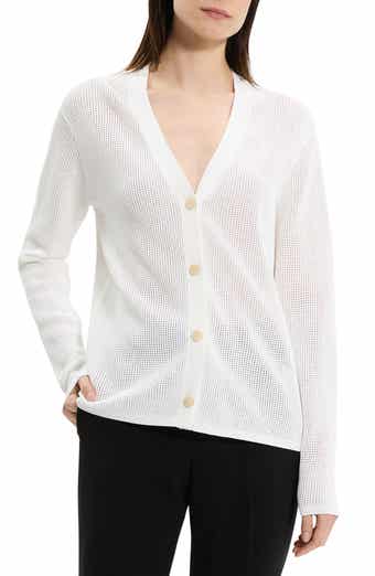 Theory Pointelle V-Neck Cardigan