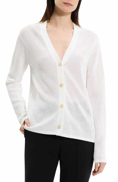 Theory Pointelle V-Neck Cardigan