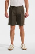 Lands' End Comfort Waist Pleated 9" No Iron Chino Shorts