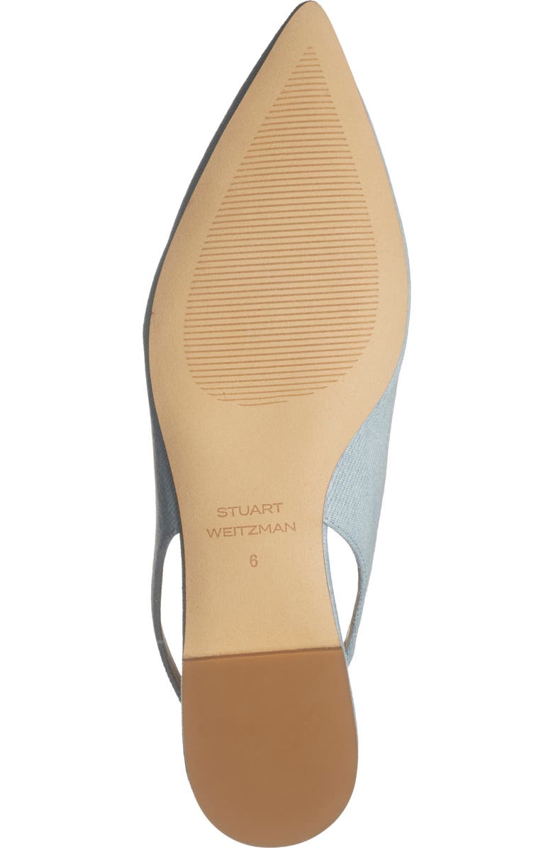 Stuart Weitzman Faux Pearl Slingback Pump, Alternate, color, Light Blue