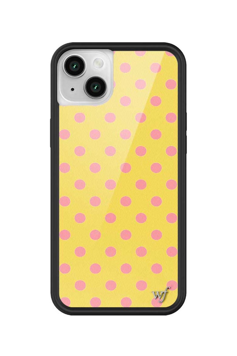 Polka Dot | Yellow and Pink iPhone Case, Main, color, Yellow
