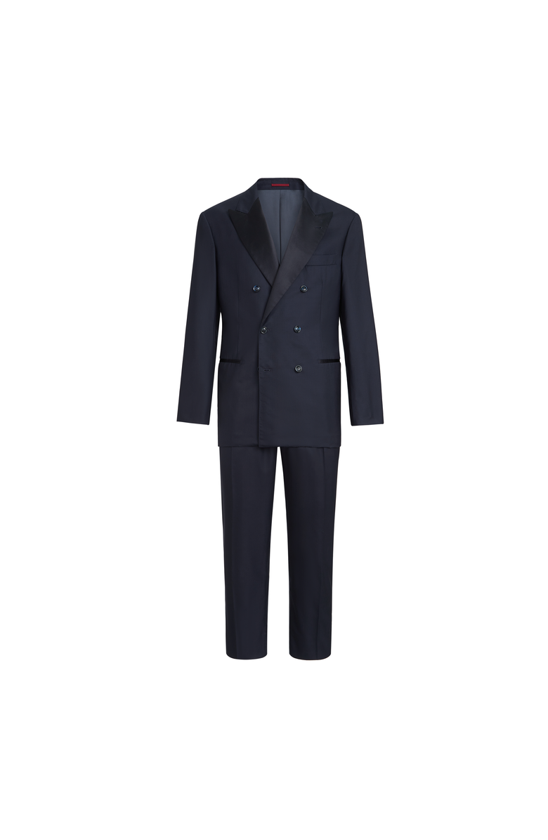 Brunello Cucinelli Tuxedo with one-and-a-half-breasted jacket, Main, color, Navy Blue