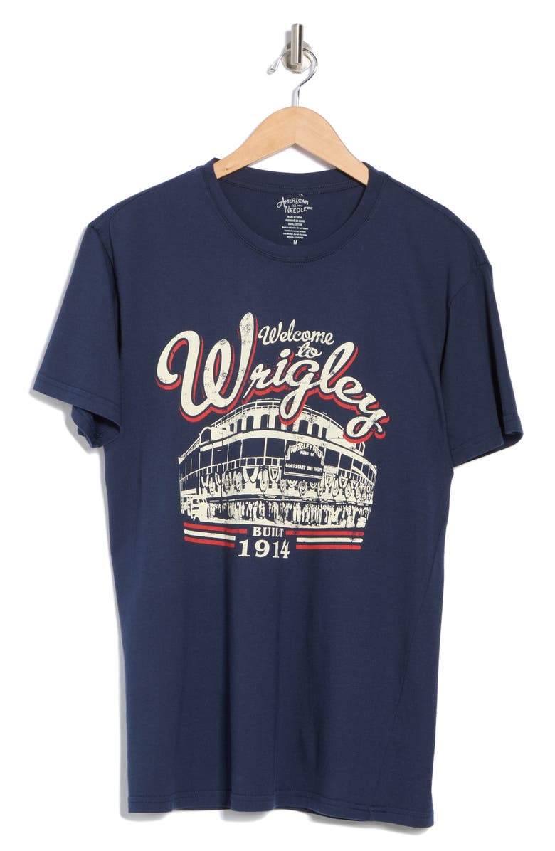 American Needle Welcome to Wrigley Graphic T-Shirt, Alternate, color, Navy