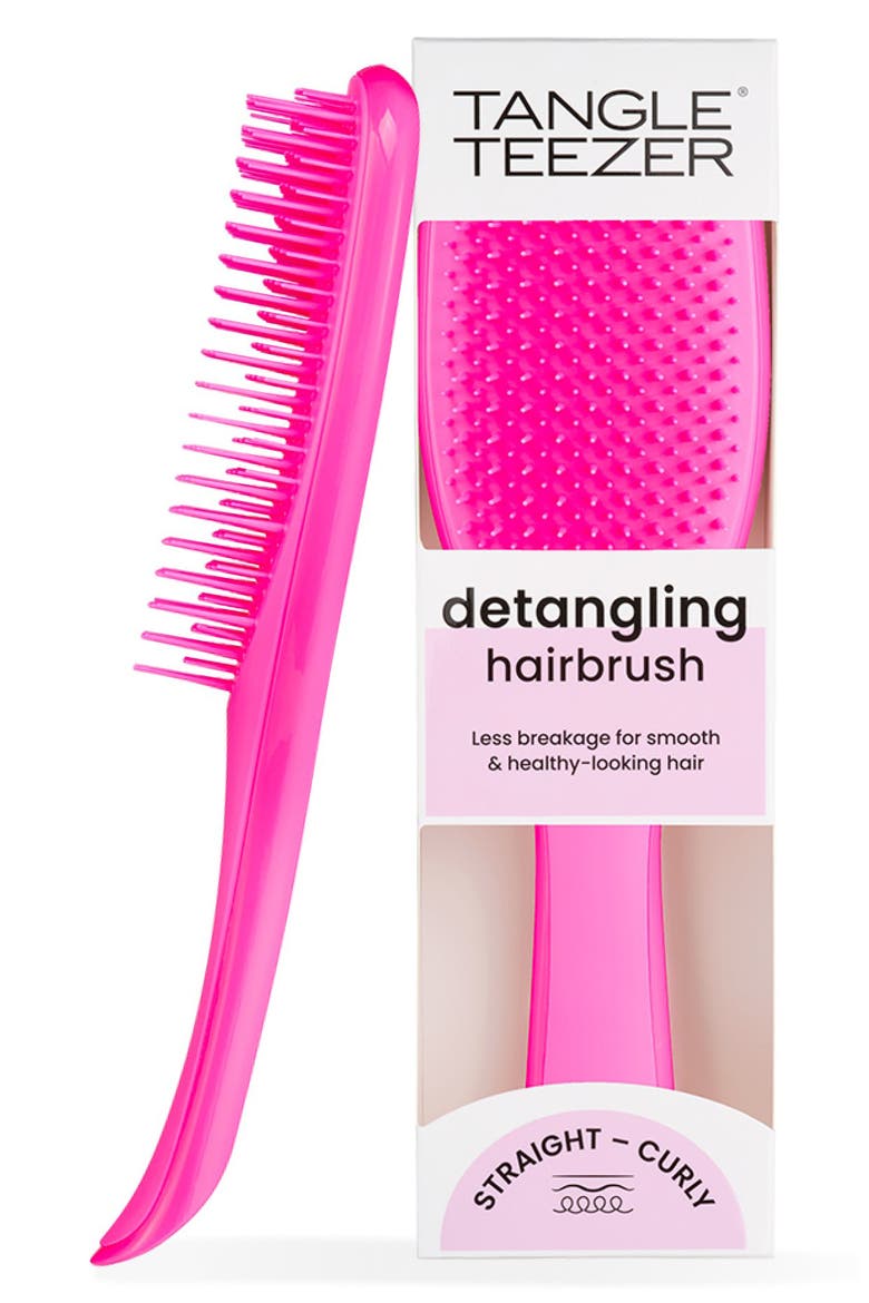 Ultimate Detangler Hairbrush - Straight to Wavy, Main, color, RUNWAY PINK