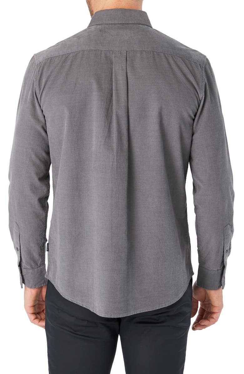 7 Diamonds The Darklands Slim Fit Corduroy Button-Down Shirt, Alternate, color, 