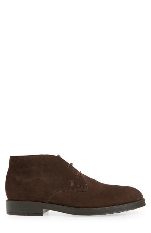 Tod's Polacco Gomma Chukka Boot In Brown