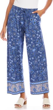 Karen Kane Crop Cotton Drawstring Pants