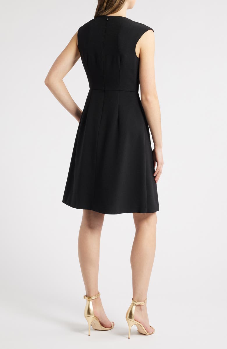 Eliza J Sleeveless A-Line Dress, Alternate, color, Black