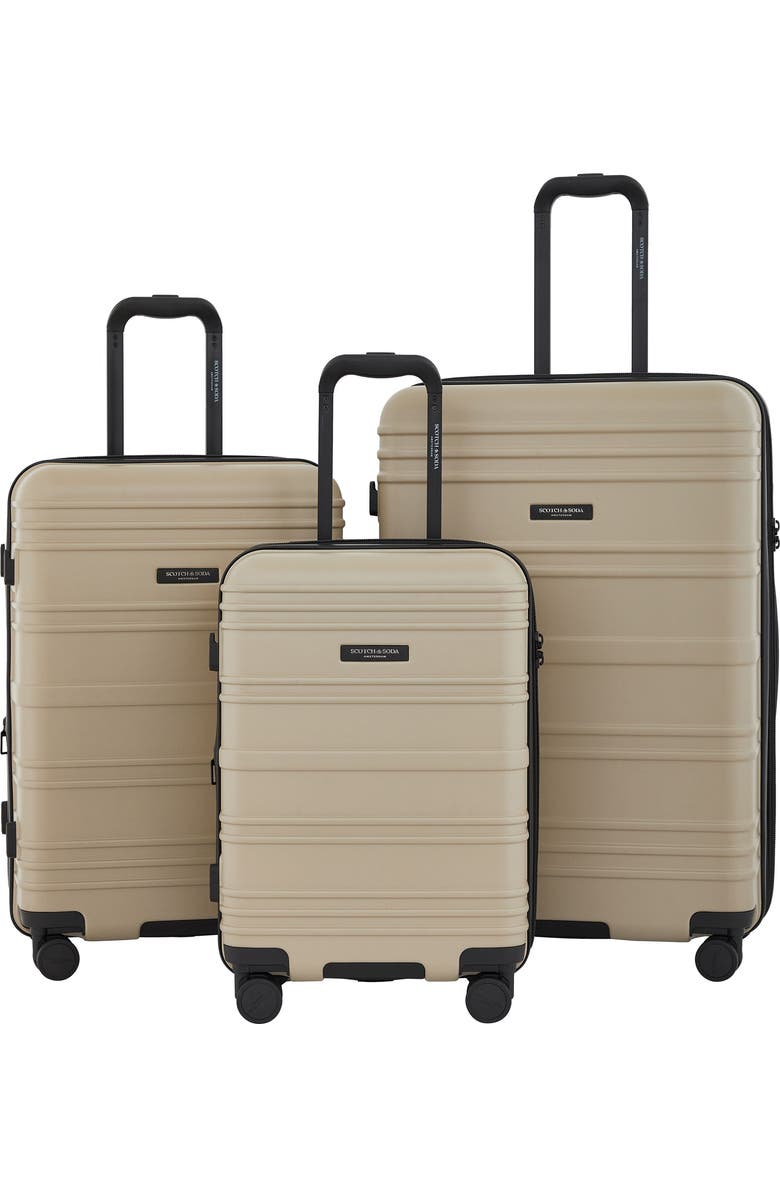 Scotch & Soda Rotterdam 3-Piece Luggage Set, Main, color, Travertine