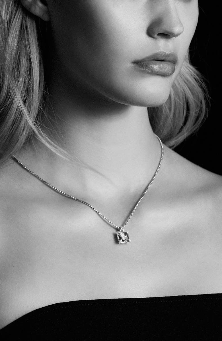 David Yurman Châtelaine<sup>®</sup> Pendant Necklace with Semiprecious Stone & Diamonds, Alternate, color, 