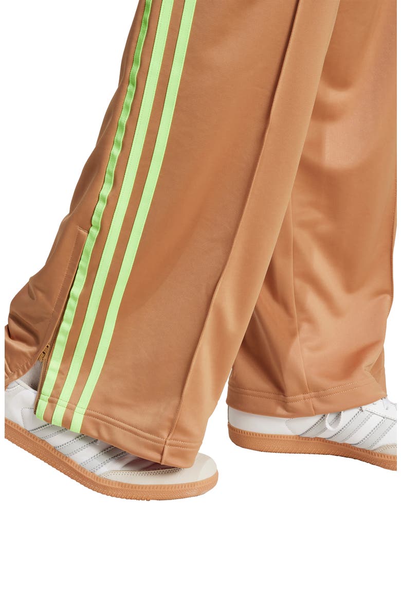 Adicolor Classic Firebird Loose Fit Recycled Polyester Track Pants, Alternate, color, CARDBOARD/ SIGNAL GREEN
