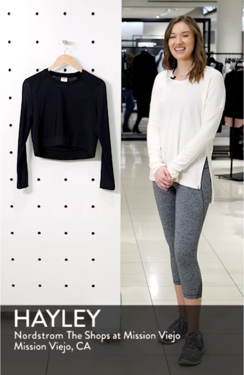 Badge of Sport Mesh Crop Training Top, sales video thumbnail