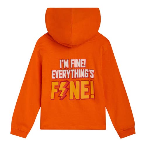 Disney Inside Out Long Sleeve Hooded T-shirt In Animal Print