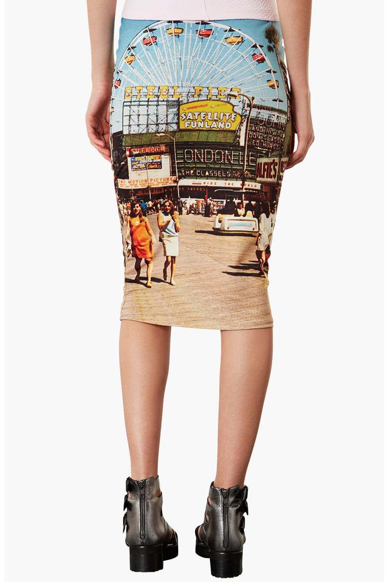 'Big Wheel' Tube Skirt, Alternate, color, BLUE MULTI