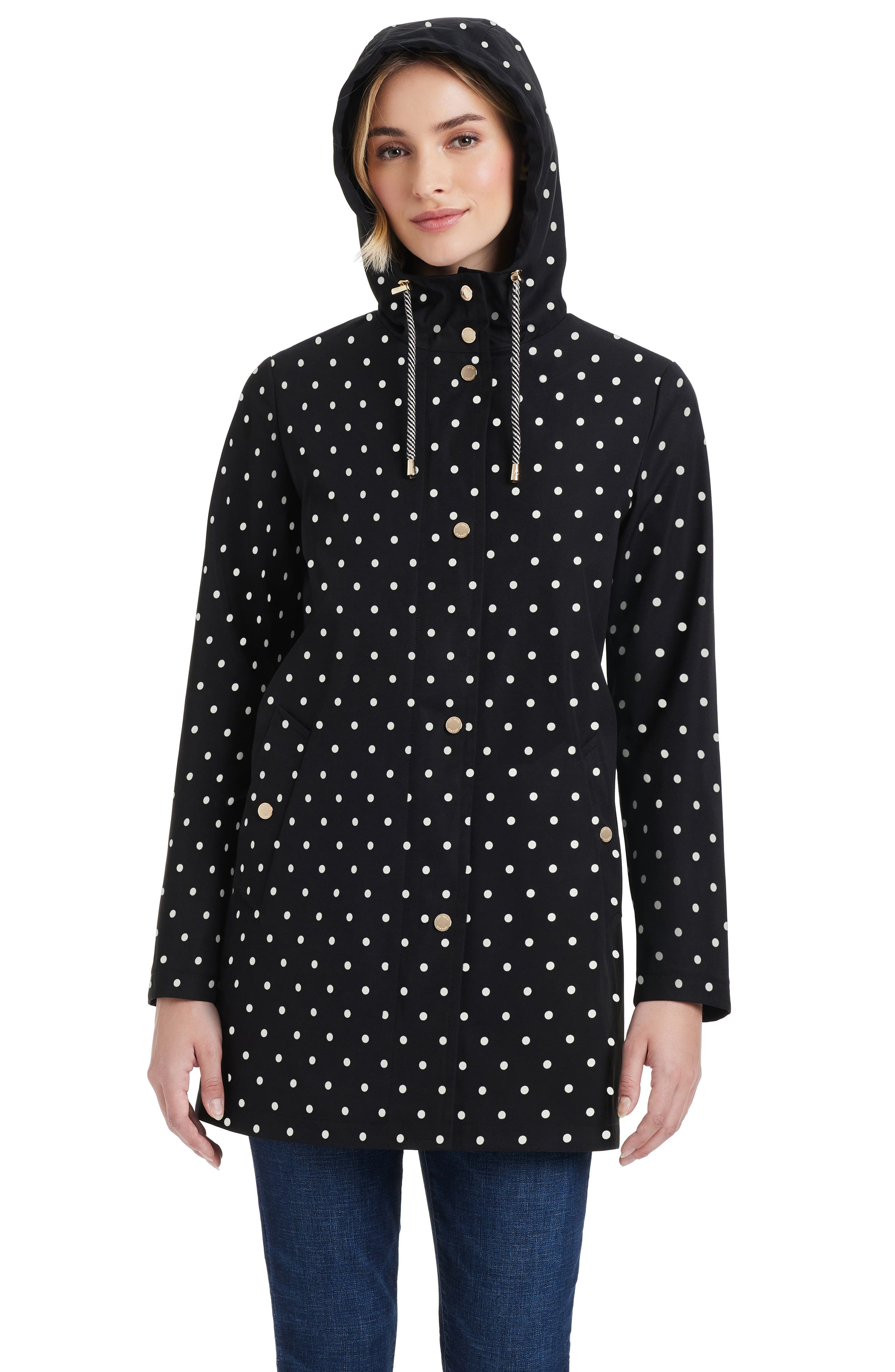 Kate Spade New York Hooded A-Line Jacket (Women) | Nordstromrack