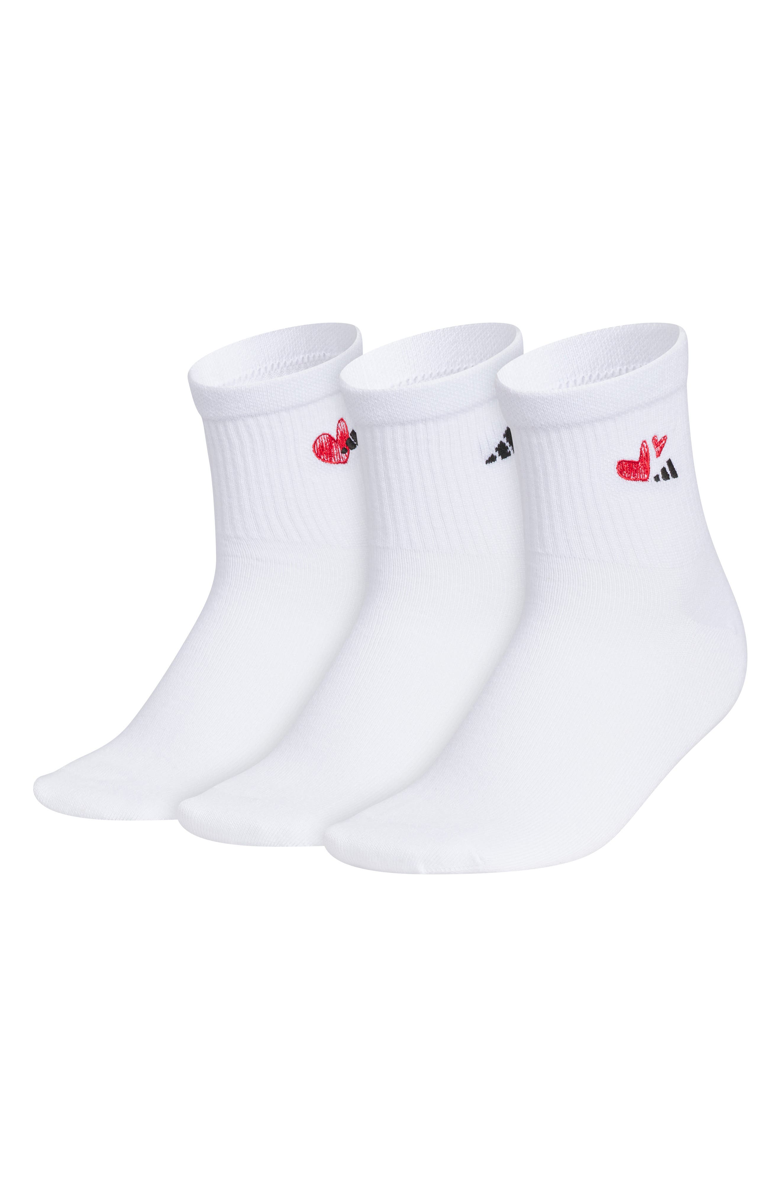 With Love 3-Pack Assorted Quarter Socks