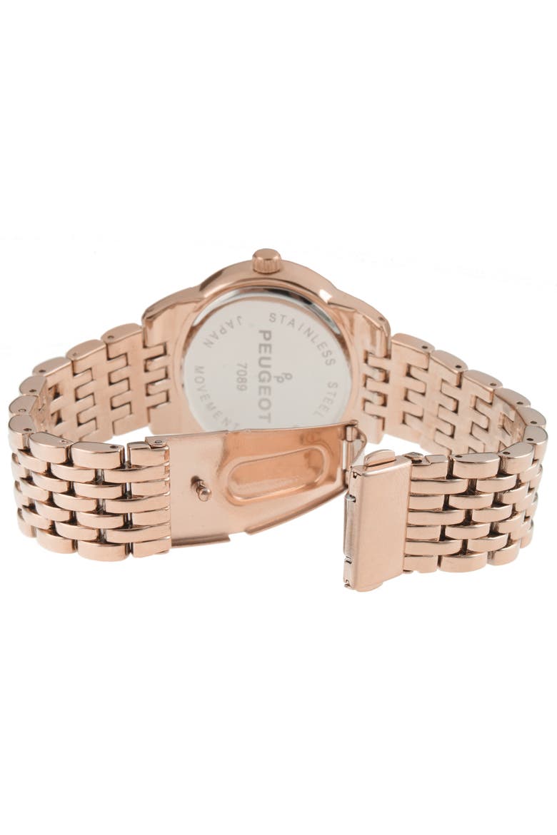 Multi Function Round Bracelet Watch- 40MM, Alternate, color, Rose Gold