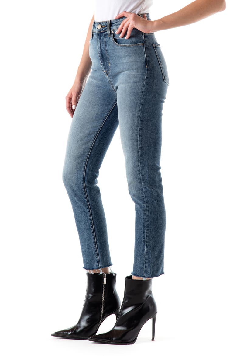 Twiggy High Waist Crop Slim Jeans, Alternate, color, FREEBIRD