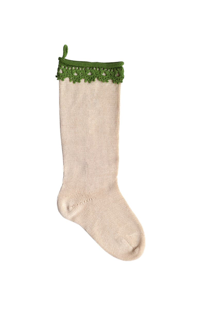 Melange Collection Boho Stocking, Main, color, Ivory