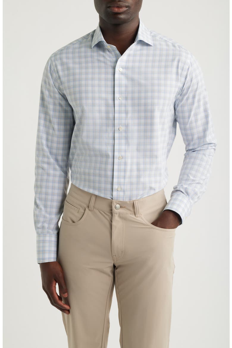 Crown Crafted Bechtle Performance Poplin Button-Up Shirt, Main, color, IRIS MIST