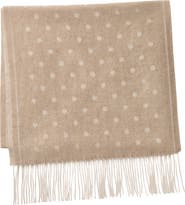Lafayette 148 New York Jacquard Dot Cashmere Scarf
